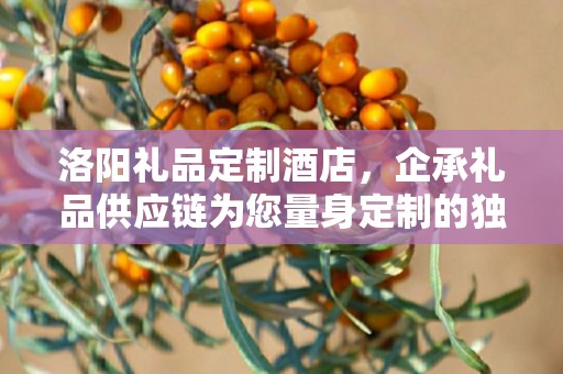 洛阳礼品定制酒店，企承礼品供应链为您量身定制的独特体验